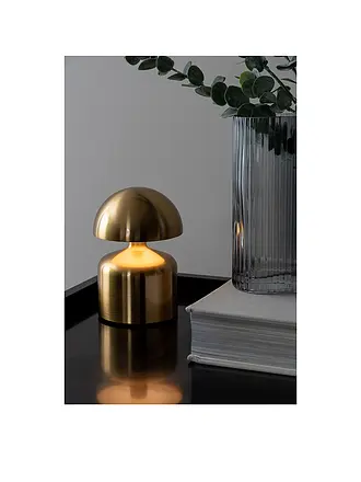 LEITMOTIV | LED Tischlampe IMPETU Brushed Gold | 